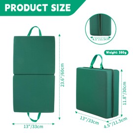 OFiSEXPT Kneeling Pad, Soft Foam Cushion for Knee Support, Water Resistant, Gardening, Baby Bath, Workout Supplies, Lightweight(Green)