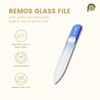 REMOS Nail File Genuine Tempered Glass with Double-Sided Grinding Surface