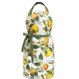 DASSIRA Premium Waterproof Kitchen Apron for Women with Two Pockets, Cute Lemons Apron for Dishwashing, Cooking, Baking, Gardening, Art, Pottery, Fall Aprons for Women (Lemons)