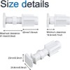 Blind Curtain Non Perforated Bracket,Tool-Free Blinds Bracket Adapters