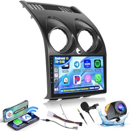Realdio Android Car Stereo for Nissan Rogue Sport Qashqai 2008-2013 with 9 Inch Touch Screen Wireless CarPlay Android Auto Bluetooth 2GB+64GB EQ 26UI Split Screen AHD Rear Camera
