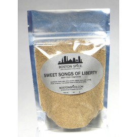 Boston Spice Sweet Songs of Liberty Handmade Gourmet Seasoning Blend Beef Steak Venison Pork Ribs Poultry Chicken Vegetables Popcorn Grilling Smoker Barbecue BBQ Oven Smoked 1/4 Cup Spice 1.8oz/53g