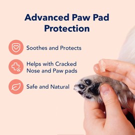 Vets Preferred Paw Balm Pad Protector for Dogs – Dog Paw Balm Soother – Heals, Repairs and Moisturizes Dry Noses and Paws – Ideal for Extreme Weather Season Conditions - 2 Oz