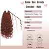 9 Packs Boho Box Braids Crochet Hair 14 Inch Pure