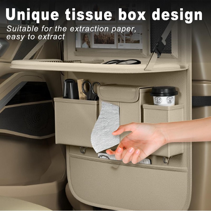 XDV Car Seat Organizers,Multi-functional Back Seat Protectors, Storage Pouches, and