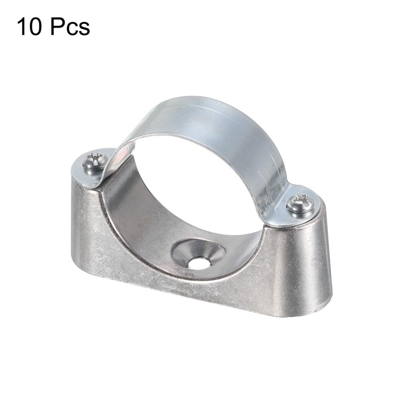 sourcing map 10Pcs Pipe Support Pipe Bracket Clamp for OD