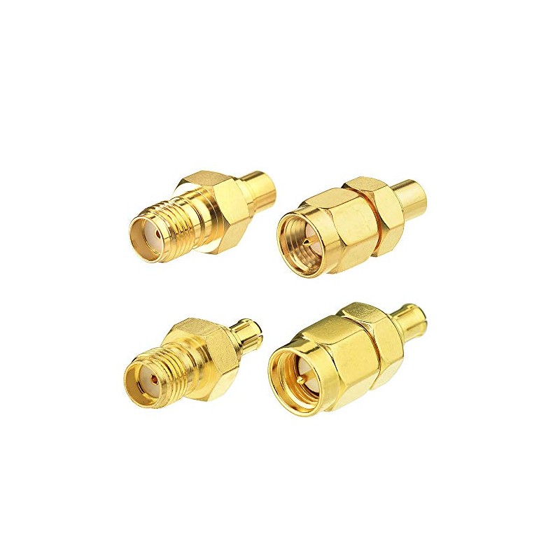 Eightwood Antenna Adapter Kit MCX to SMA 4 Type for