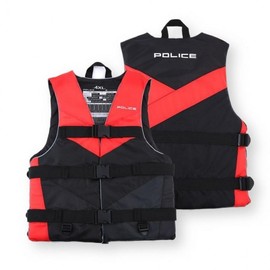 POLICE Life Vest for Adults and Children - Buoyancy Aid Swim Vest POLICE Shark Life Vest-XL