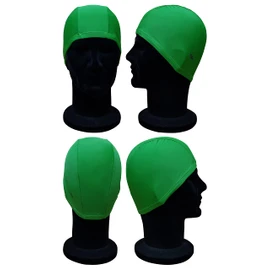 Blue Reef Elasticated Spandex Stretchy Anti Tear Easy Fit Plain Non Waterproof Deluxe Pull On Swimming Hat Swim Cap One Size Suitable For All Ages 3+ Years (Dark Green)