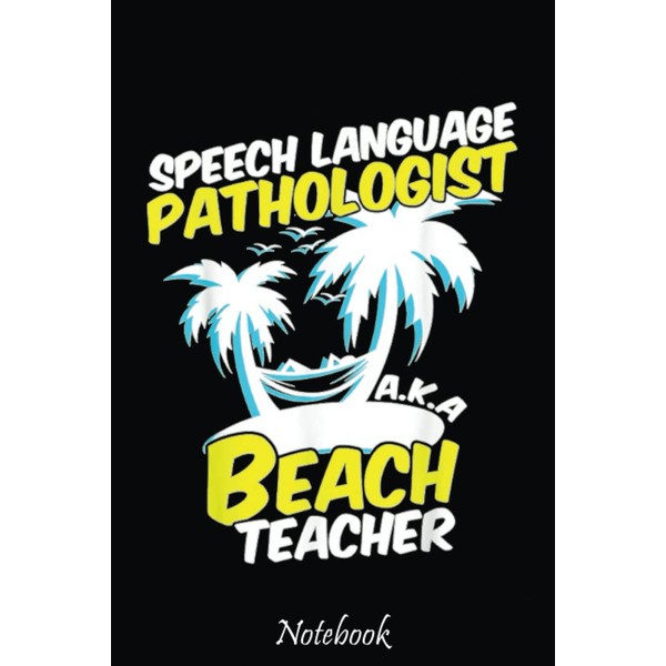 Speech Pathology Therapy Beach Autism Awareness Month DA1 Notebook: Notebook