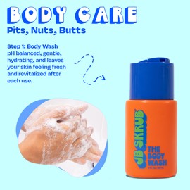 JB SKRUB The Junior Travel Trio - Complete Skin Care Set for Kids, Tweens & Teens: Hydrating Body Wash, Refreshing Body Spray, & Gentle Face Wash