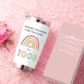 NOOMII 17th Birthday Gifts for Girls-17th Birthday Gifts for Bestie Friend Sister - 20oz Stainless Steel Vacuum Insulated Tumblers-17 Year Old Birthday Gifts 17th Birthday Gift Ideas