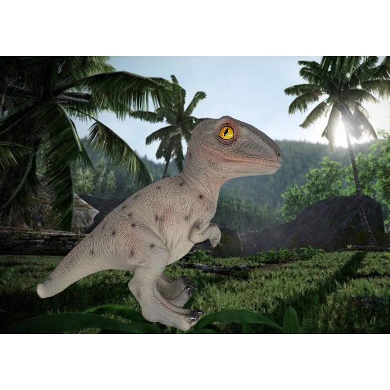 MASSJOY Resin Dinosaur Velociraptor Piggy Bank, Boy Birthday Present.