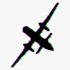 Sky King Space Cowboy Sticker Bumper Sticker Vinyl Decal 5"