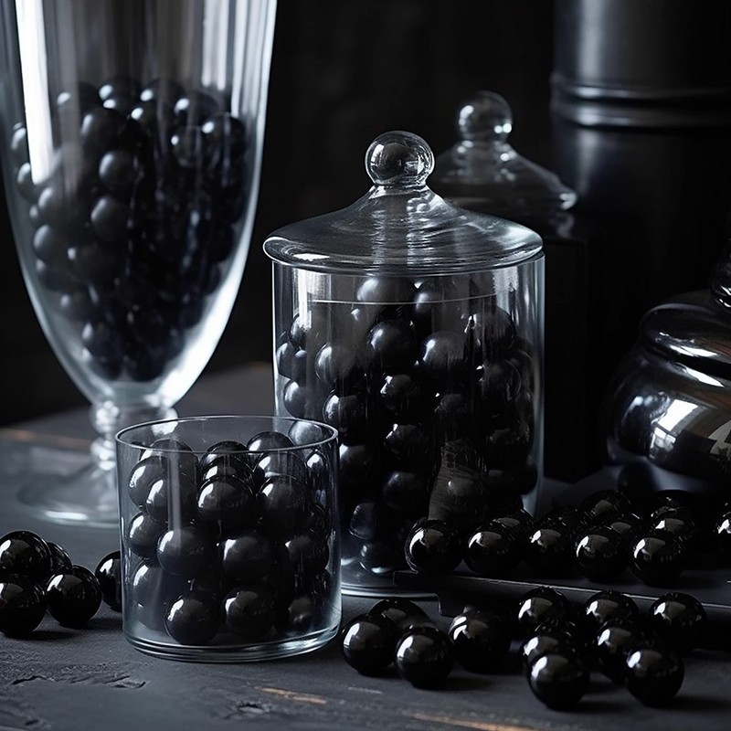Naturejam Black Gumballs 2 Pounds-For Black Candy Buffets Or Zebra