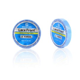 Amesun Lace Front Support Tape Roll Strong Adhesive Double Side Blue Tape for Skin Weft Hair Toupees (0.8CM 3Yard)