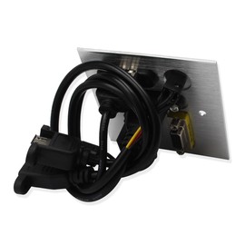 Multimedia Information Panel Outlet, Multifunctional Socket (USB,hdmi,Audio,vga,net Port) Wall Multi-Media Plug for Home Furnishing, Hotel, Office,