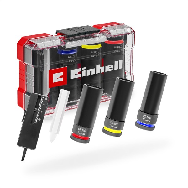 Einhell Impact Socket Set 5 Pieces (3x 80 mm Sockets,