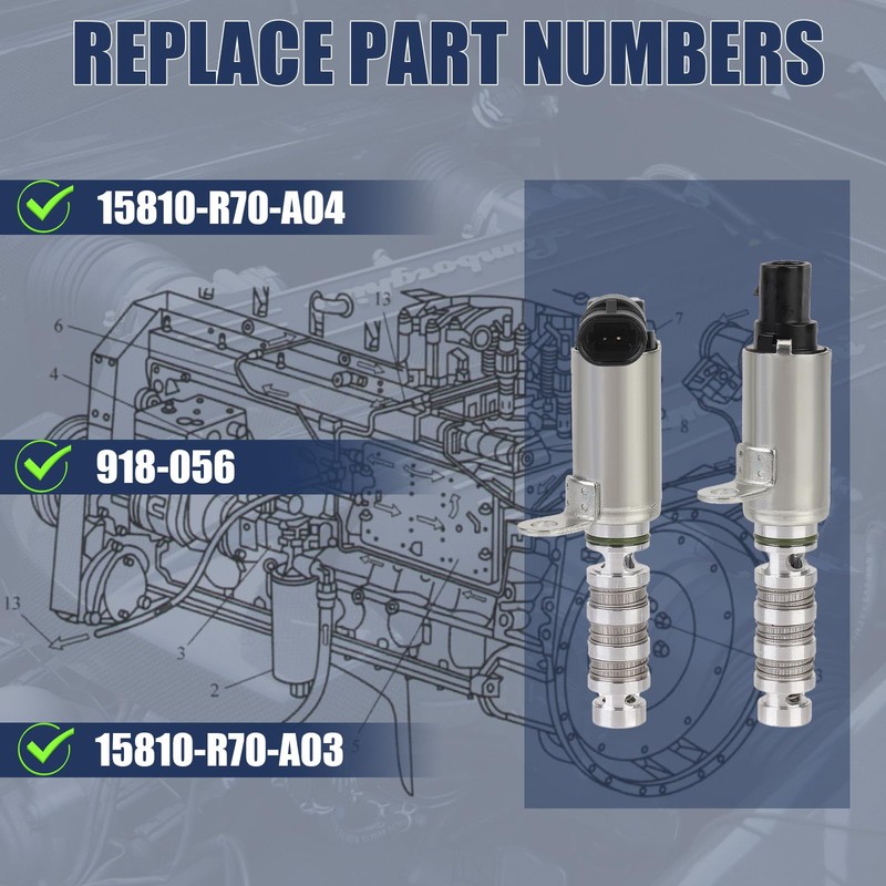 HZENNVIX 24355-2E100 24375-2E100 LH&RH Engine VVT(Variable Valve Timing) Solenoid 2Pcs