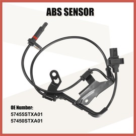 ACROPIX 2pcs Front Left Right ABS Sensor Wheel Speed Sensor No.57455STXA01/57450STXA01 for Honda Pilot 2009-2015 3.5L V6 for Acura MDX 2007-2013 3.7L V6 Car Parts