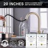 WEWE Gold Kitchen Faucet with Pull Down Sprayer, Single Handle