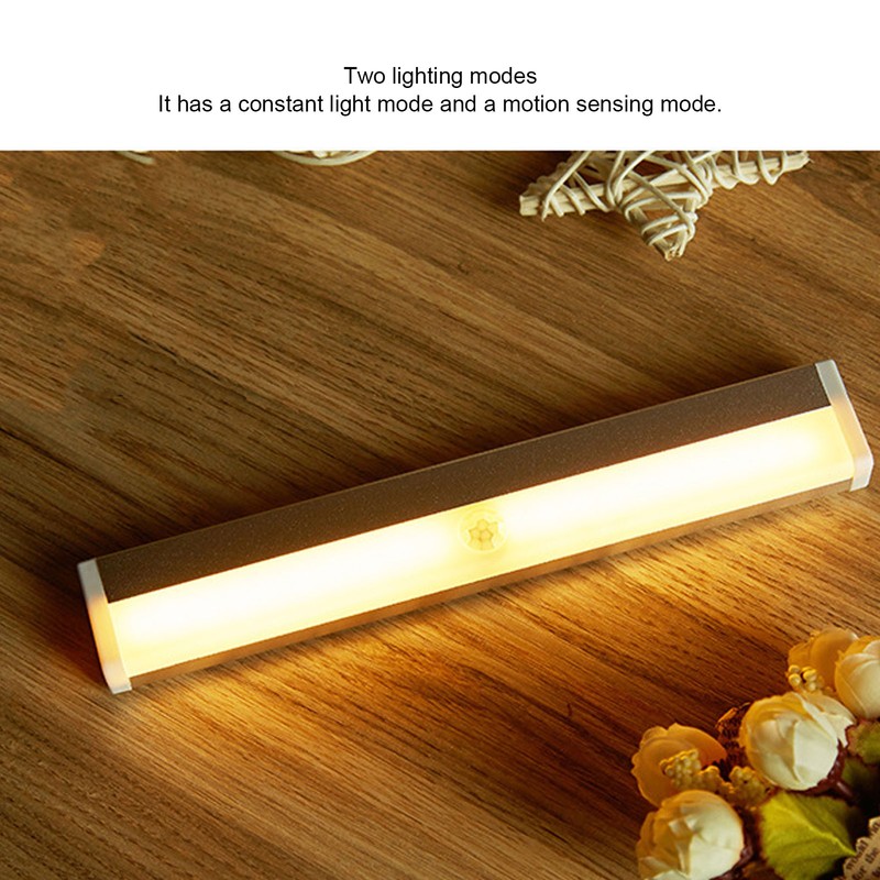 LED Closet Light Motion Sensor 2-Gear Portable USB Drawer Light