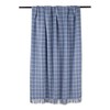 DII Transitional Checked Plaid Woven Throw, 50x60, Stonewash Blue