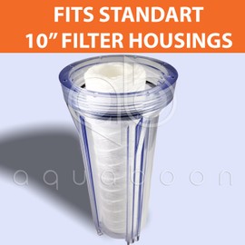 Aquaboon 1 Micron 10" x 2.5" String Wound Sediment Water Filter Cartridge | Universal Replacement for Any 10 inch RO Unit | Compatible with WFPFC4002, CW-F, PFC4002, 25-Pack