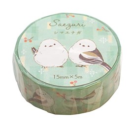 Nubby 4985 Masking Tape, Saezuri Tweeting, Together with Shimaenaga, Muste Decor, Cute Birds