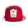 Windy City Novelties Red Plastic Fire Helmets - 12 Pack