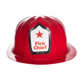 Windy City Novelties Red Plastic Fire Helmets - 12 Pack