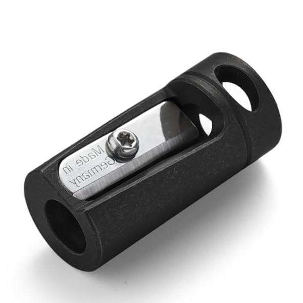 KeyUnity Titanium Alloy Black Handheld Pencil Sharpener - German Steel