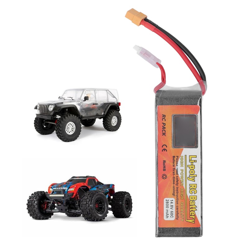 RC Lipo Battery 14.8V 60C Discharge Rate 4S XT60 Plug