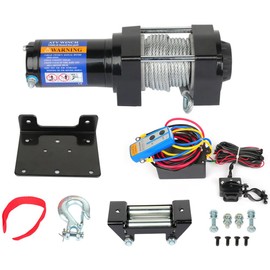 LSAILON 3500LBS 12V Electric Winch 5.3mm*10m Steel Cable Rope ATV UTV Off Road - Durable Design