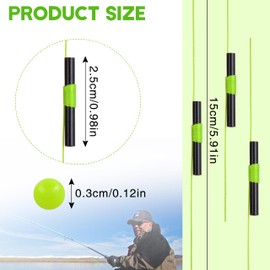 SILANON Bobber Stops for Fishing Floats,100/200pcs Slip Bobber Stops with Plastic Beads Bobber Stoppers for Fishing Line Float Bobber Stops String Knots Freshwater Saltwater