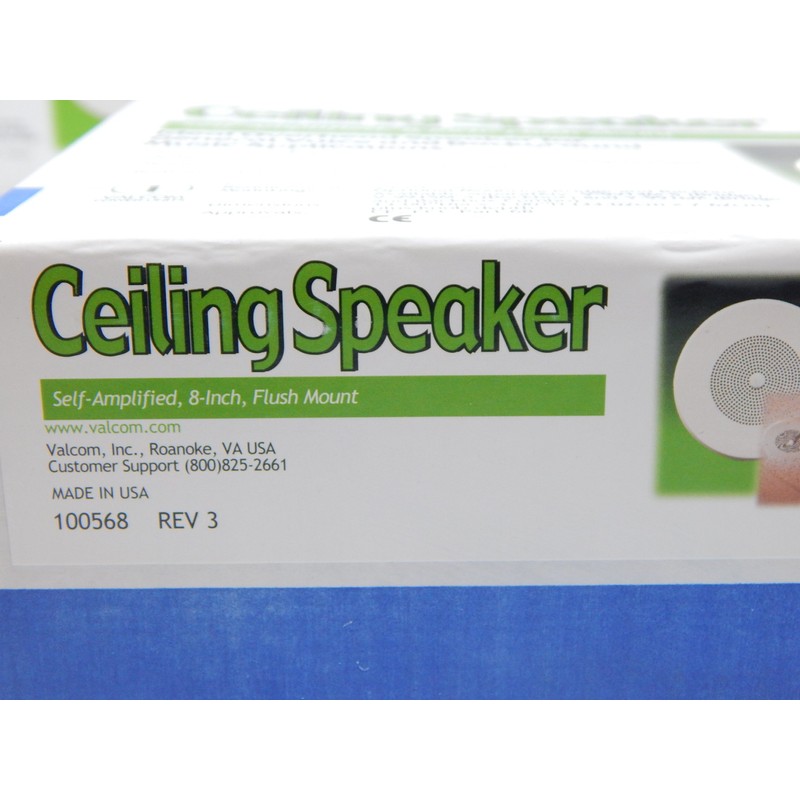 Valcom 1 Watt 1 Way 8" Ceiling Speaker (V-1020C)