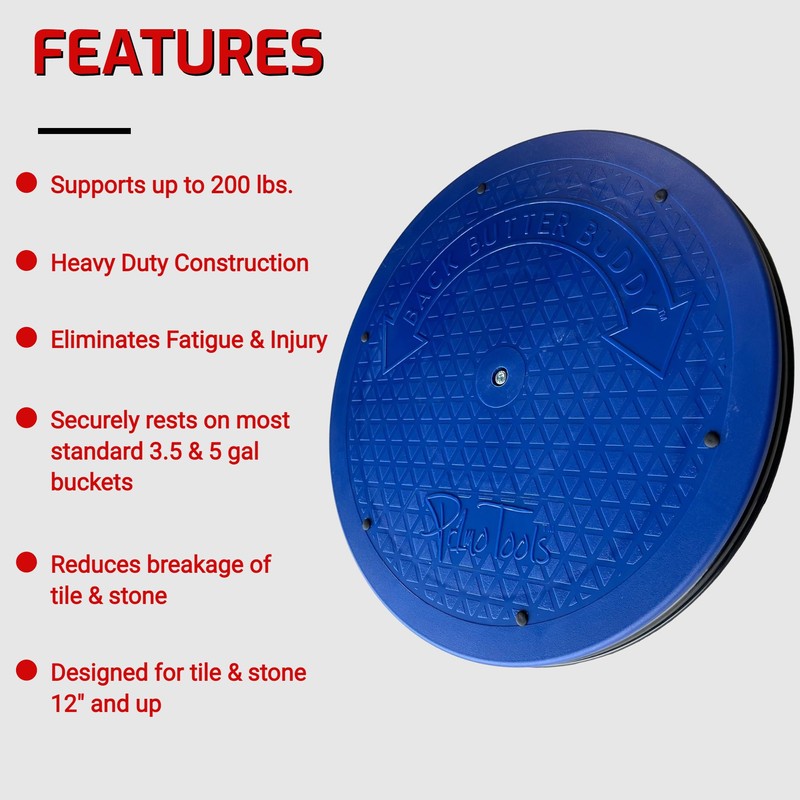 Back Butter Buddy Tile Tool, Easily Stack, Spin and Back-Butter