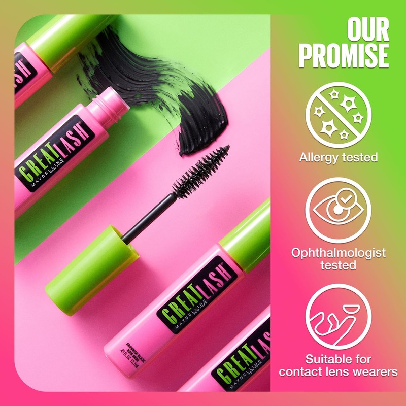 Maybelline Great Lash Big Brush, Very Black, 33 ml