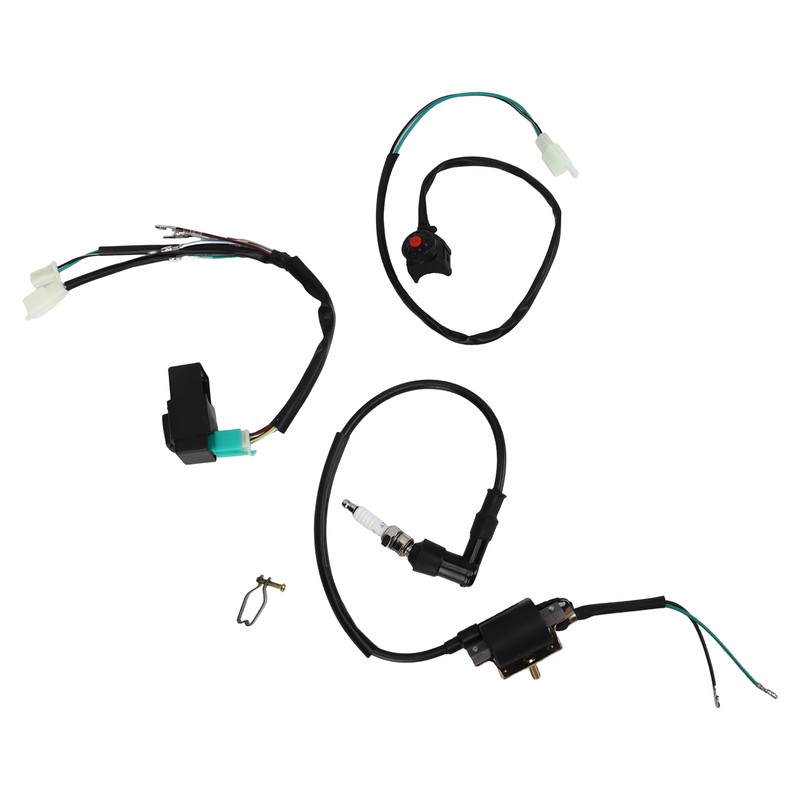 Kick Start Engine Wiring Harness CDI Box Spark Plug Ignition