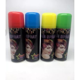 Fiesta Regia 12 Pintura Tinte Temporal Para El Cabello Incluido Tono Rojo, Azul, Amarillo Verde