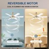 52in Ceiling Fans with Lights RGB Ceiling Fan with Light