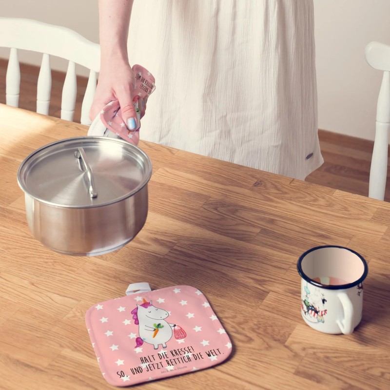 Mr. & Mrs. Panda Set of 2 Pot Holders Unicorn