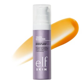 E.L.F. Suero Retinoide De Noche Avanzado Skin Youth Boosting, Suero Antienvejecimiento Para Reducir La Apariencia De Líneas Finas Y Arrugas, Vegano Y Libre De Cruelda Naranja 1 Onza Líquida (Paquete