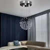 CLAIRDAI Modern Crystal Chandeliers Crystal Round Raindrop Chandelier Lighting Flush