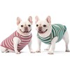 Knuffelen Dog Shirts Vest Cotton Striped T-Shirt, Sleeveless Stretchy Pet