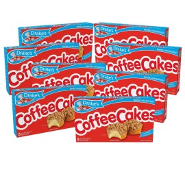 Drake's Coffee Cakes, 8 boxes, 64 Individually Wrapped Breakfast Pastries
