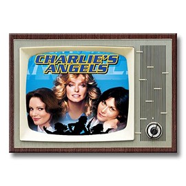 Charlie's Angels TV Show Retro TV Design Fridge Magnet