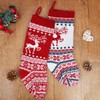 Christmas Stockings, Santa Stockings, 2, 46 cm, Large Knitted Christmas