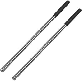 NIDAYE 2 Pack 18 Inch Winding Rods for Torsion Springs, 0.5inch Diameter Steel Winding Bars for Adjusting or Replacing Garage Door Tension Springs with Rubber Handle