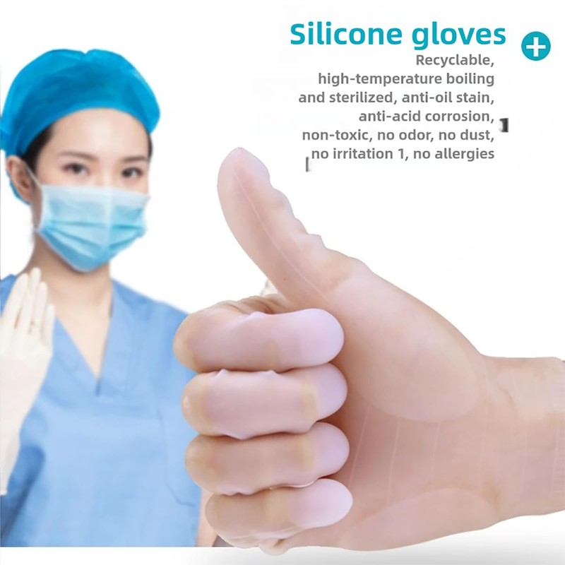 vodvob reusable silicone gloves, finger protectors for epoxy resin casting